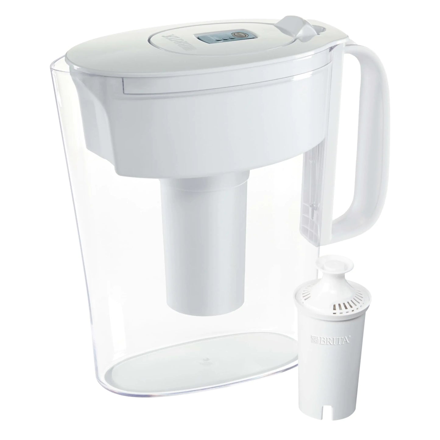 Brita Metro Water Filter Pitcher BPA-Free Water Pitcher Replaces 1800 Plastic Water Bottles a Year Lasts Two Months or 40 Gallons Includes 1 Filter Kitchen Accessories Small - 6-Cup Capacity